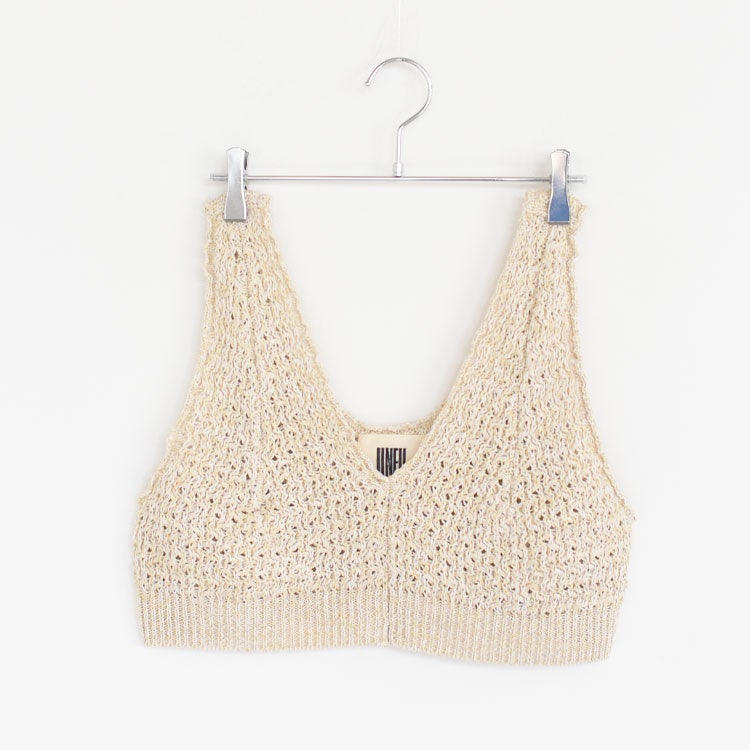 DOUBLE HONEYCOMB MESH-KNIT CROPPED VEST ダブルハニカム メッシュニット クロップドベスト