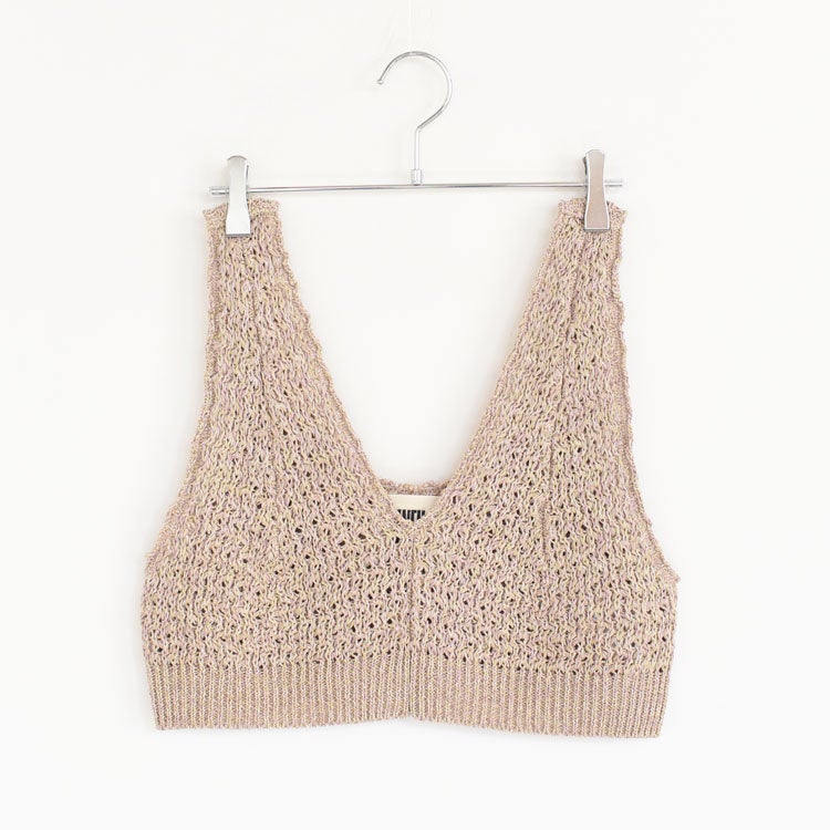 DOUBLE HONEYCOMB MESH-KNIT CROPPED VEST ダブルハニカム メッシュニット クロップドベスト