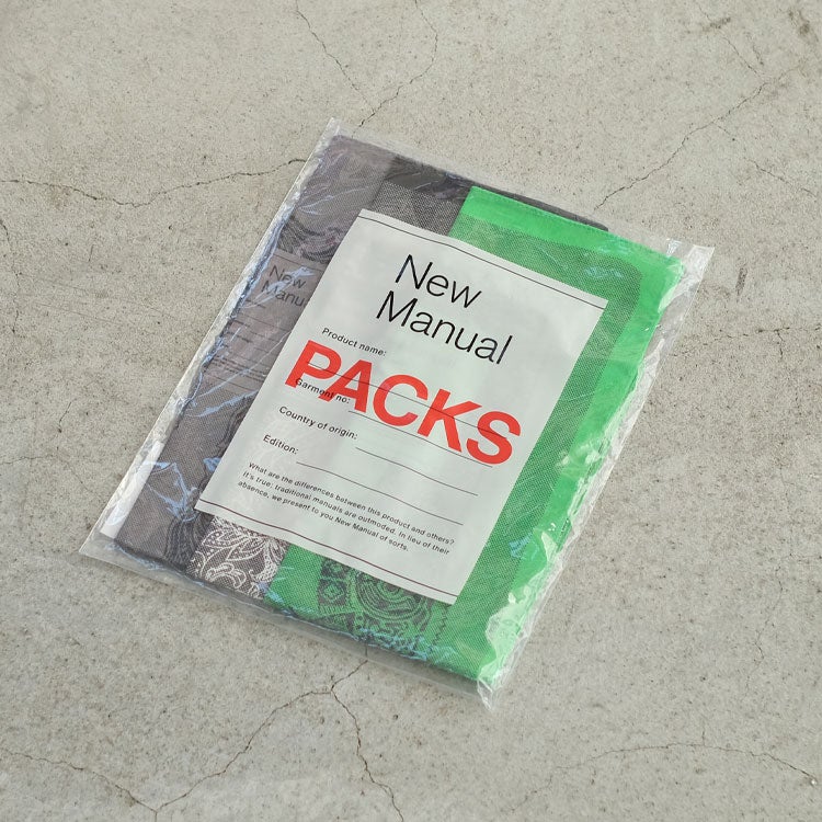バンダナ　77枚　まとめ売り PACK 3P BANDANA 3パックバンダナ/2026SS-GD7-YT-1/New Manual（ニュー