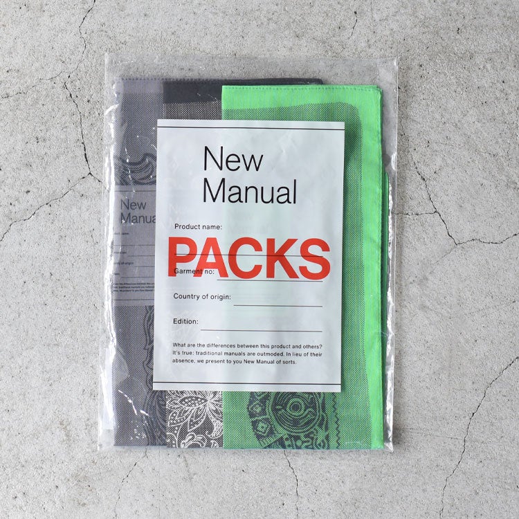 PACK 3P BANDANA 3パックバンダナ/2026SS-GD7-YT-1/New Manual（ニュー