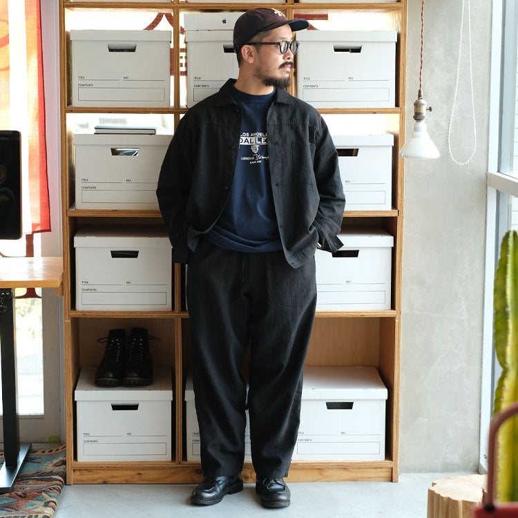 LINEN SHORT JACKET リネンシャツジャケット