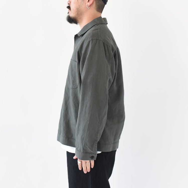 LINEN SHORT JACKET リネンシャツジャケット