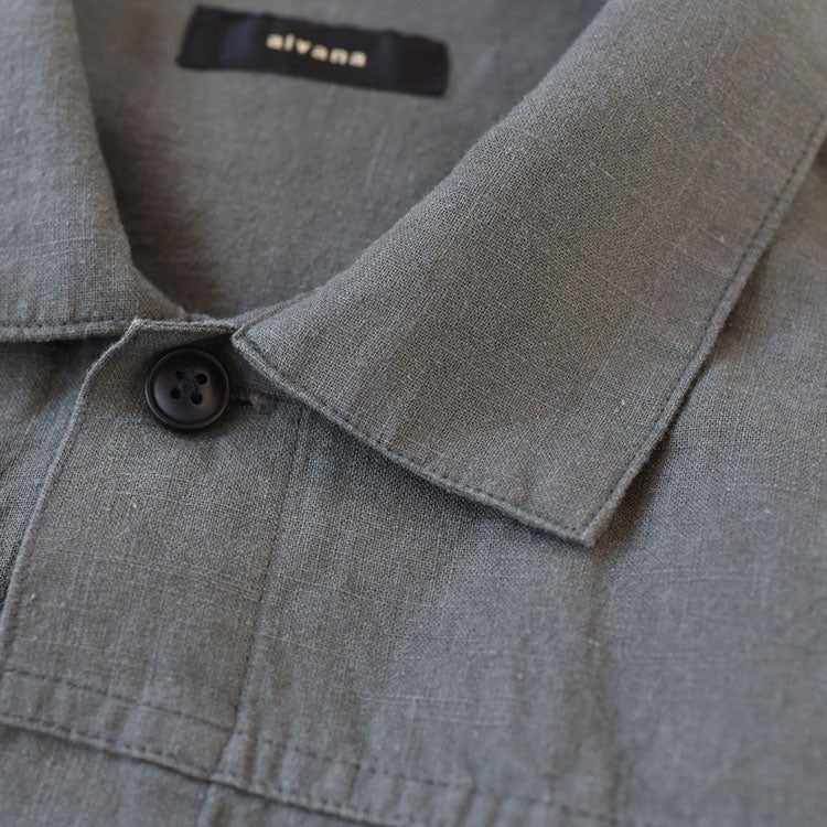 LINEN SHORT JACKET リネンシャツジャケット