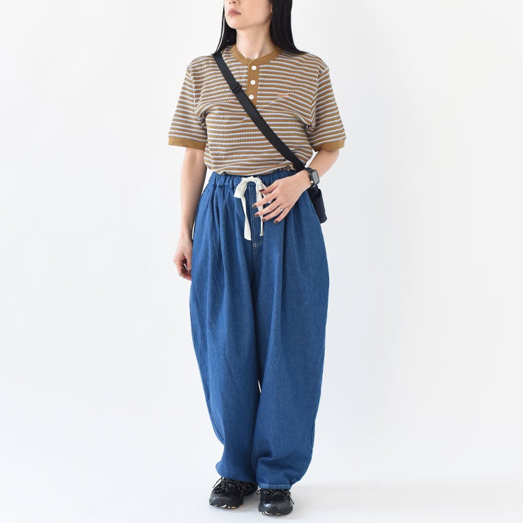 wide tapered denim ワイドテーパードデニムパンツ/1-760136/MidiUmi
