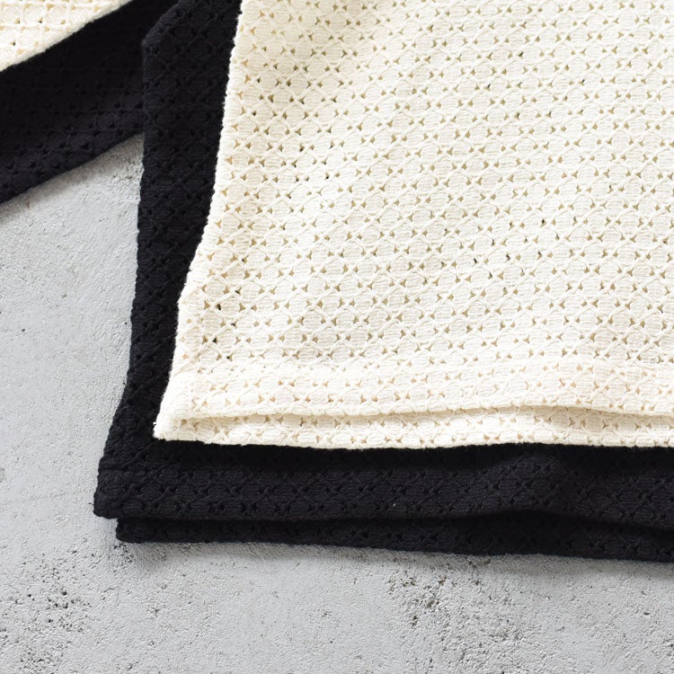 Lattice lace shirt cardigan シャツカーディガン