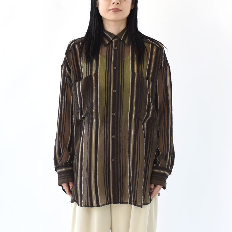 Sheer Stripe Shirts　シアーストライプシャツ