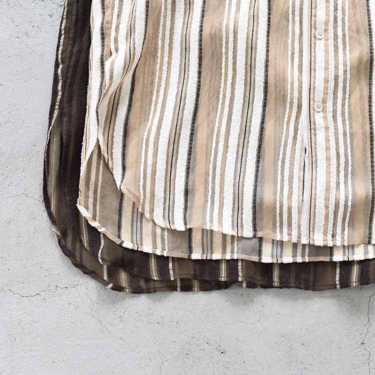 SALE 30％OFF】Sheer Stripe Shirts シアーストライプシャツ/62520424