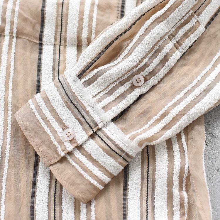 Sheer Stripe Shirts シアーストライプシャツ/62520424/anuke