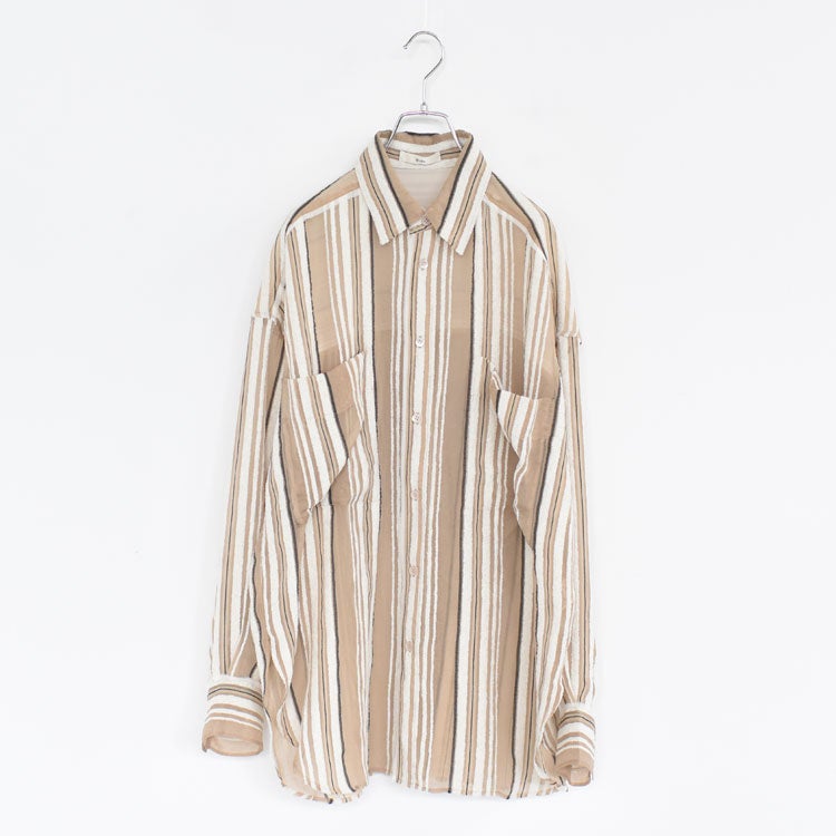 Sheer Stripe Shirts シアーストライプシャツ/62520424/anuke