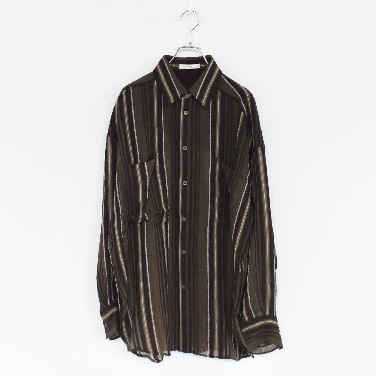 Sheer Stripe Shirts シアーストライプシャツ/62520424/anuke