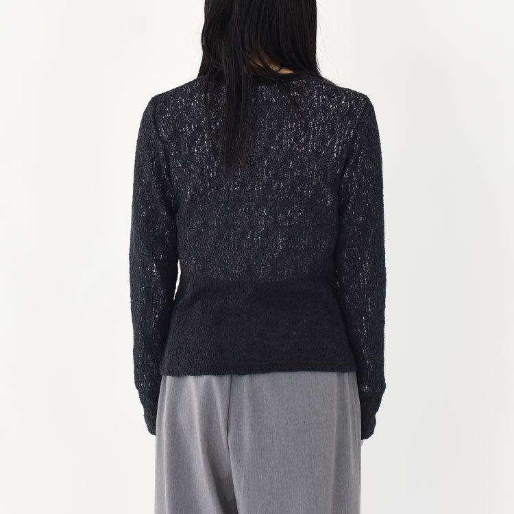 lace crew neck T shirt レース クルーネックTシャツ