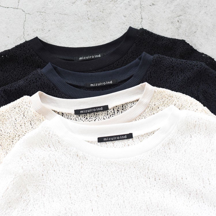 lace crew neck T shirt レース クルーネックTシャツ