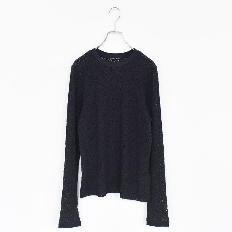 lace crew neck T shirt レース クルーネックTシャツ