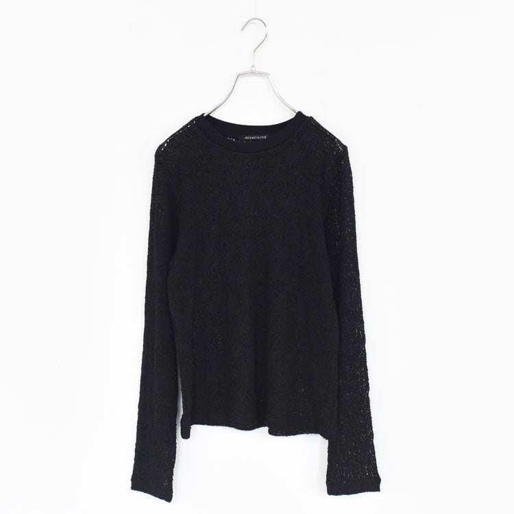 lace crew neck T shirt レース クルーネックTシャツ