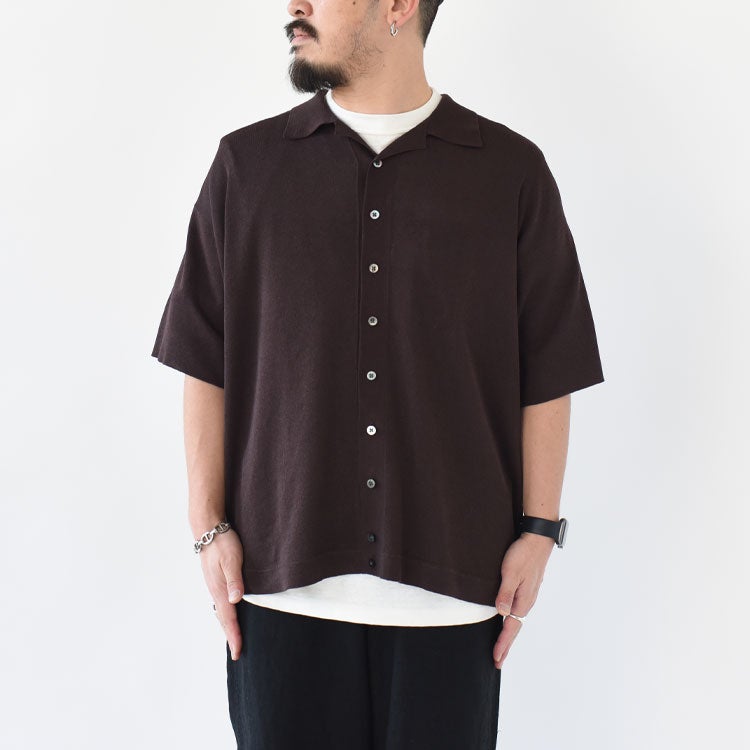 Washi Open Collar S/S Shirt 和紙オープンカラーショートスリーブシャツ