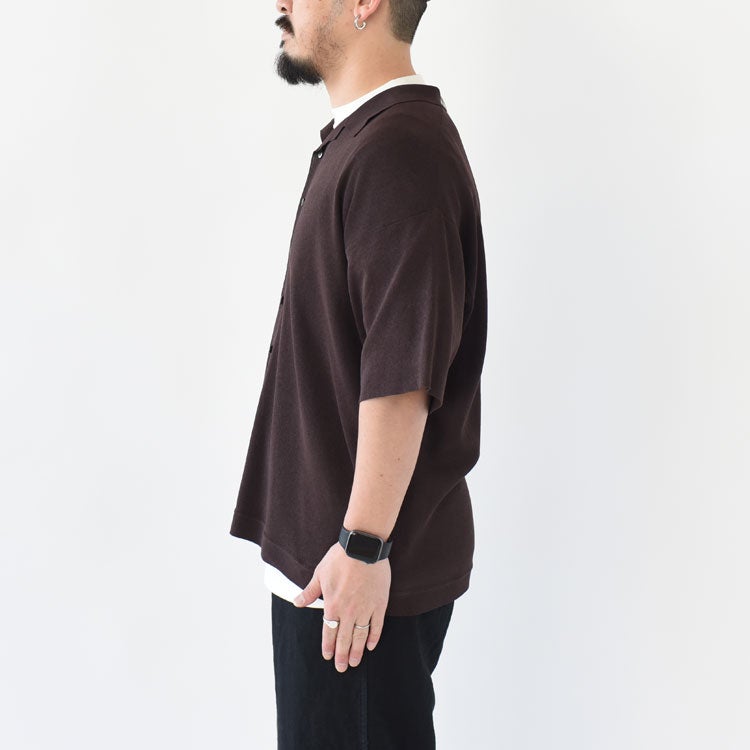 Washi Open Collar S/S Shirt 和紙オープンカラーショートスリーブシャツ