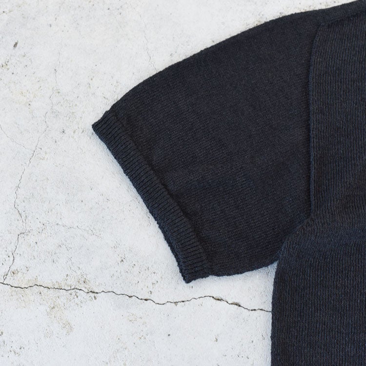 WASHI OPEN COLLAR SHIRTS KNIT　和紙オープンカラーシャツニット