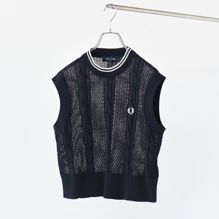 Mesh Cable Knit Tank　メッシュケーブルニットタンク