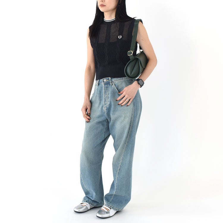 Mesh Cable Knit Tank　メッシュケーブルニットタンク