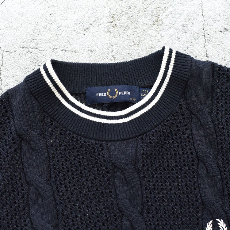 Mesh Cable Knit Tank　メッシュケーブルニットタンク