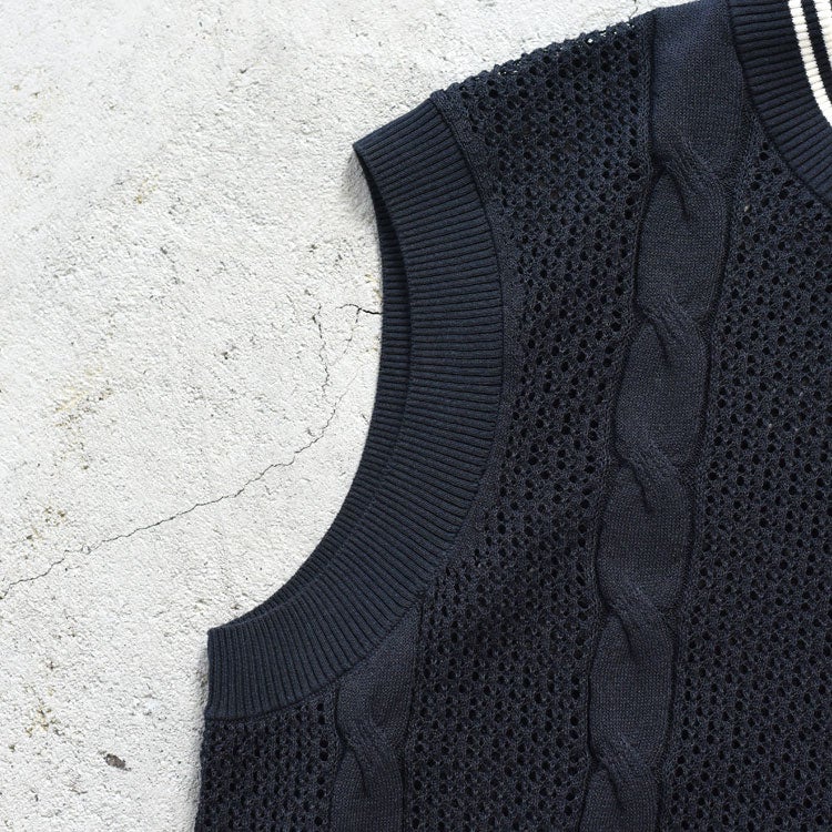 Mesh Cable Knit Tank　メッシュケーブルニットタンク