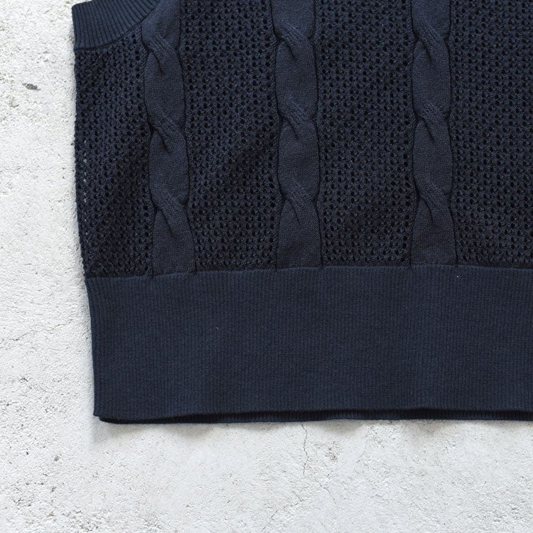 Mesh Cable Knit Tank　メッシュケーブルニットタンク