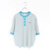 Multi Border Waffle Henleyneck S/S マルチボーダー ワッフルヘンリーネック ショートスリーブ