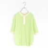 Multi Border Waffle Henleyneck S/S マルチボーダー ワッフルヘンリーネック ショートスリーブ