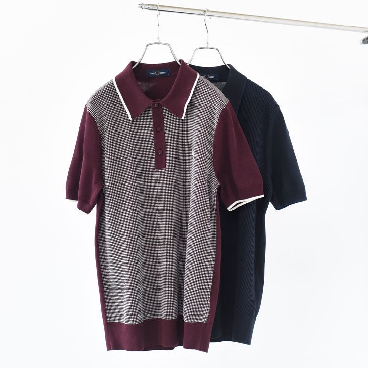 Tonic Waffle Knitted Shirt　トニックワッフルニットポロシャツ