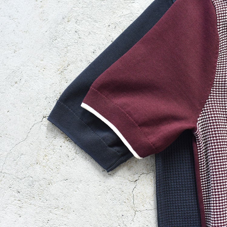 Tonic Waffle Knitted Shirt　トニックワッフルニットポロシャツ