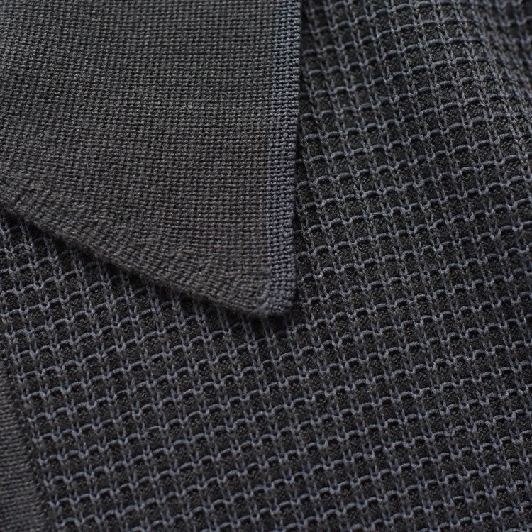 Tonic Waffle Knitted Shirt　トニックワッフルニットポロシャツ