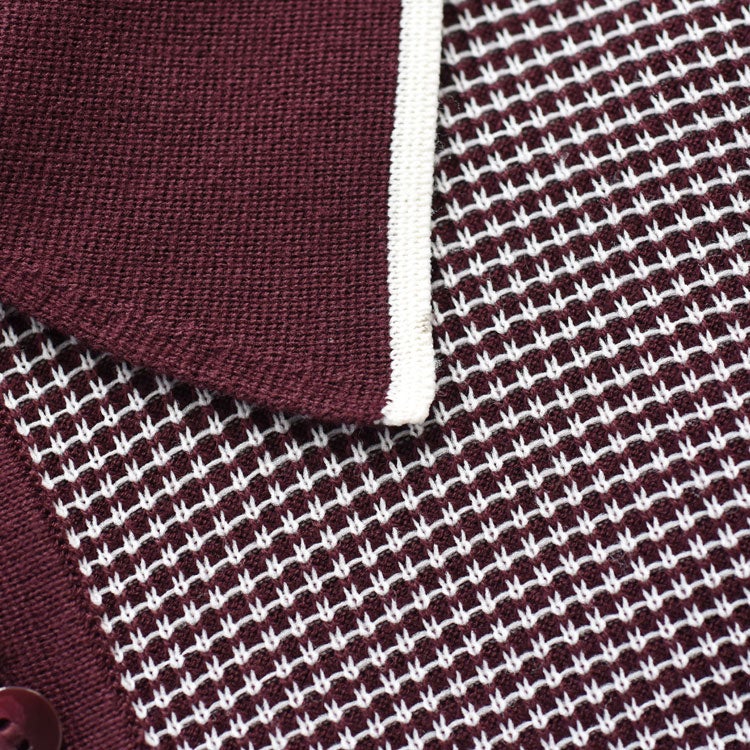 Tonic Waffle Knitted Shirt　トニックワッフルニットポロシャツ