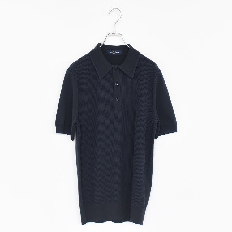 Tonic Waffle Knitted Shirt　トニックワッフルニットポロシャツ