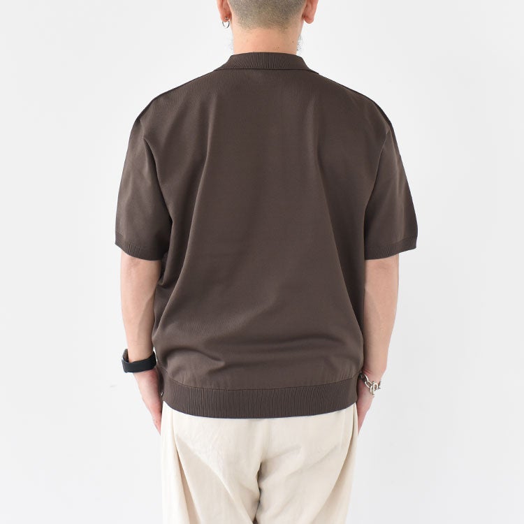 【未使用Sサイズ】 ブリストル　S/S BAGGY POLO WOMENS】TECH KNIT POLO S/S[BROWN] | 1LDK (ワンエルディーケー) 公式