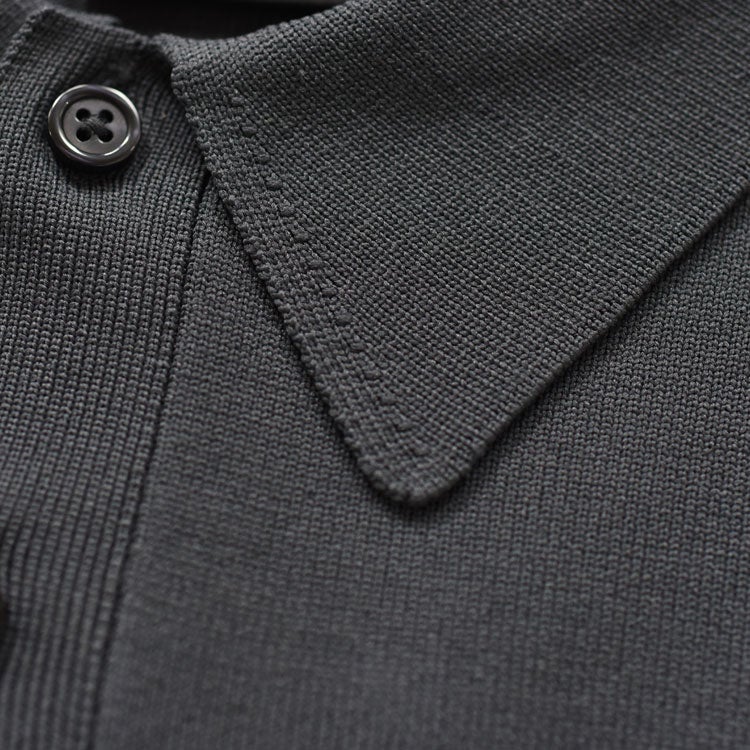 トップス TECH KNIT POLO S/S 2026SS3rd ink black TECH KNIT POLO S/S #INK BLACK [BE-43026] - cocorozashi 三重県