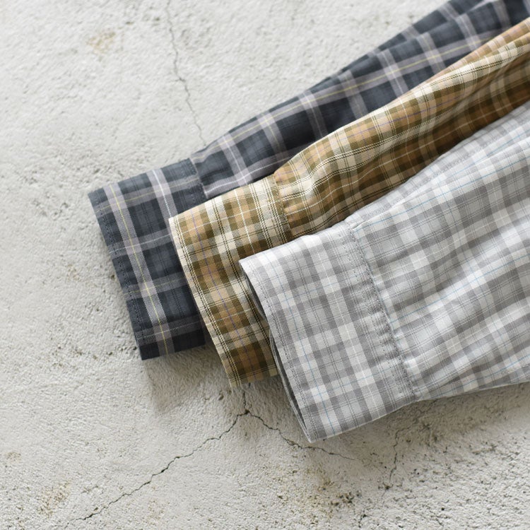 TECH SPORTS OPEN COLLAR SHIRT L/S GREN PLAID テックスポーツオープンカラーシャツロングスリーブグレンプレイド