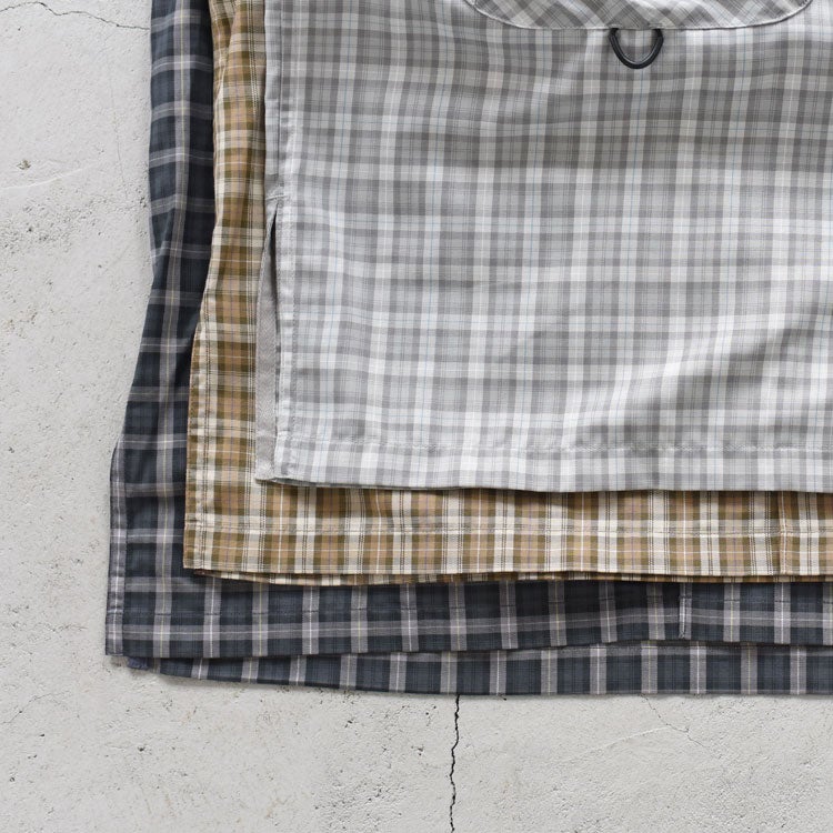 TECH SPORTS OPEN COLLAR SHIRT L/S GREN PLAID テックスポーツオープンカラーシャツロングスリーブグレンプレイド