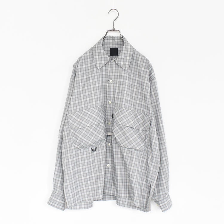 TECH SPORTS OPEN COLLAR SHIRT L/S GREN PLAID テックスポーツオープンカラーシャツロングスリーブグレンプレイド