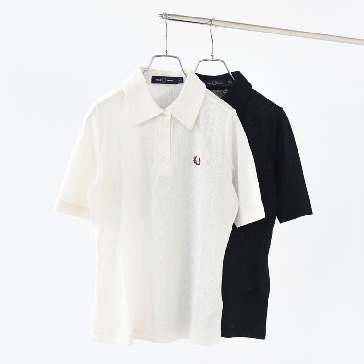 Sheer Rib Polo Shirt　シアーリブポロシャツ