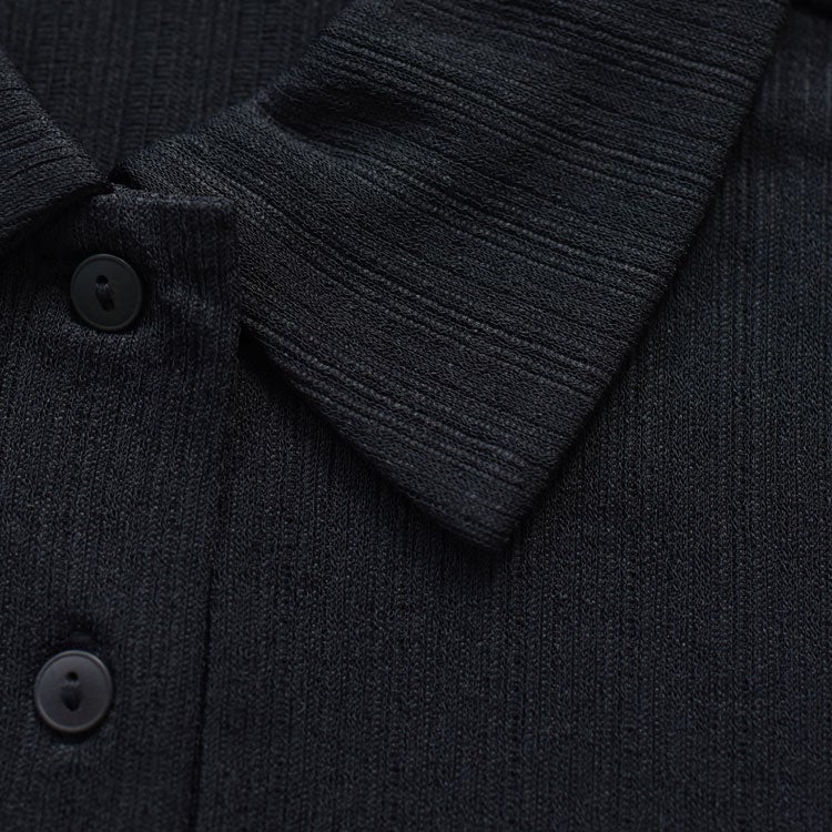 Sheer Rib Polo Shirt　シアーリブポロシャツ