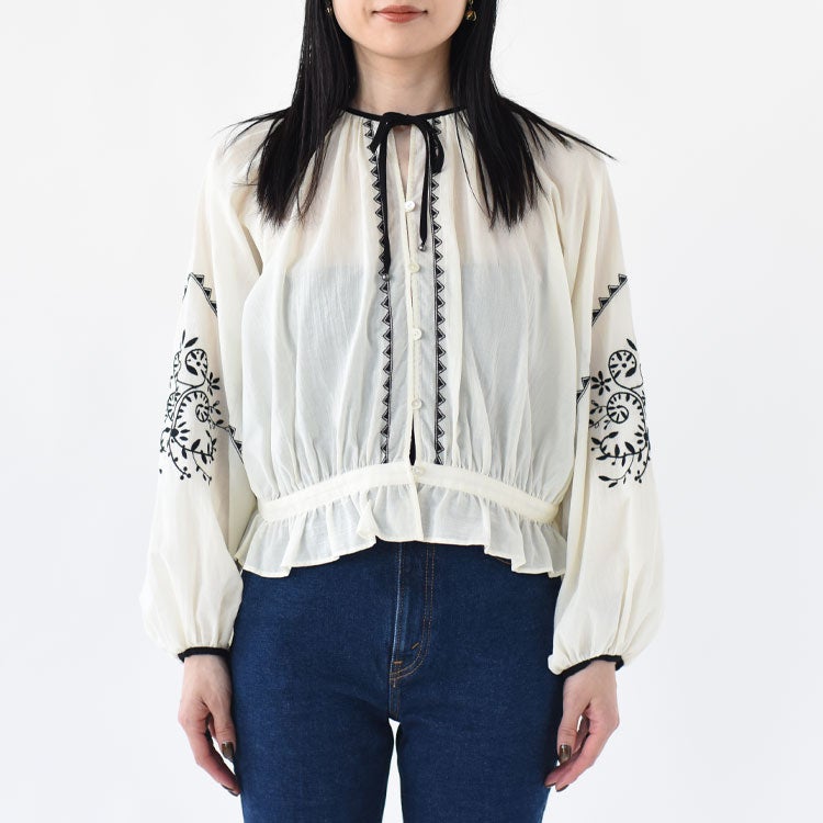 SALE 30％OFF】EMBROIDERED BLOUSE エンブロイダリーブラウス
