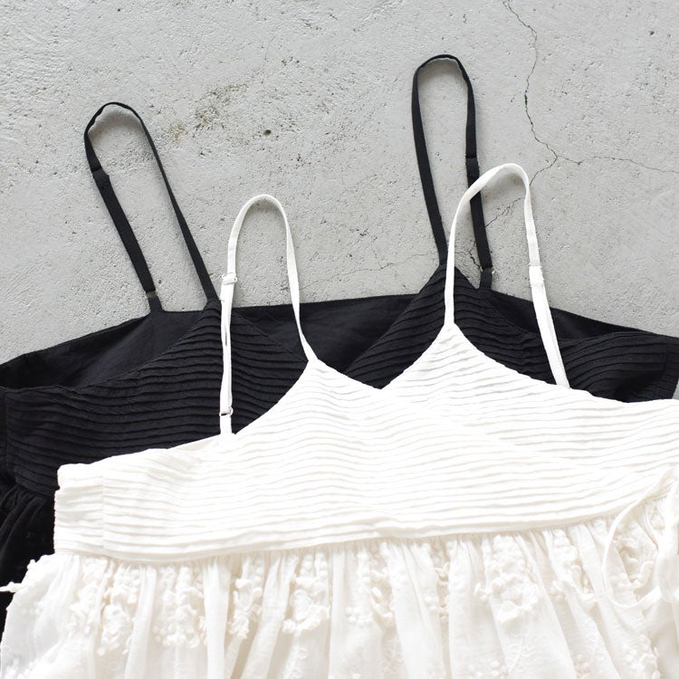 3D embroidery cache coeur camisole　3Dエンブロイダリーカシュクールキャミソール