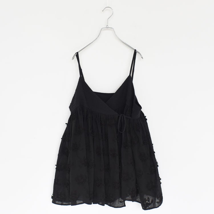 3D embroidery cache coeur camisole　3Dエンブロイダリーカシュクールキャミソール