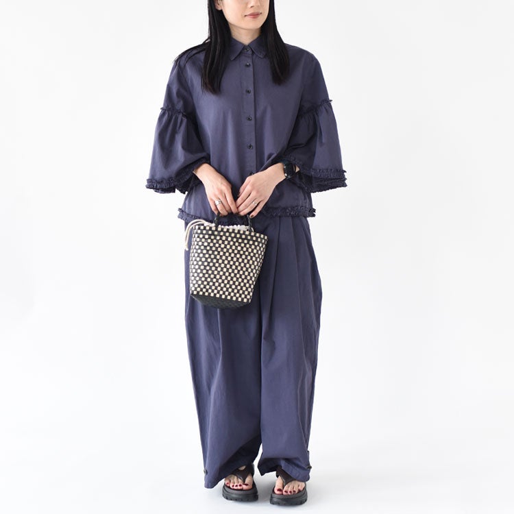 garment dye over tuck pants ガーメントダイオーバータックパンツ