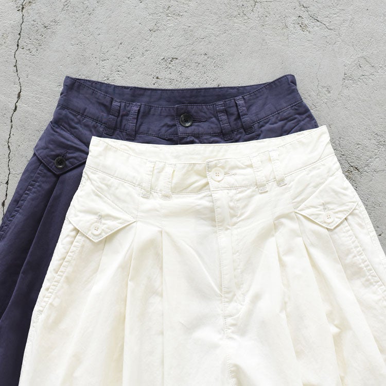 garment dye over tuck pants ガーメントダイオーバータックパンツ