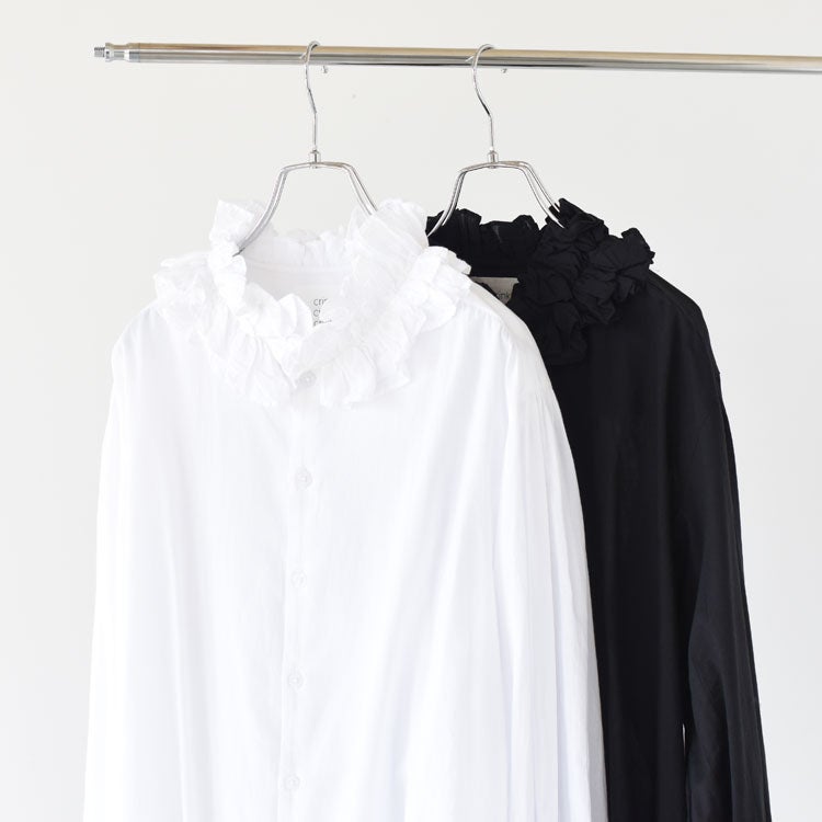 cotton frill coller shirts コットンフリルカラーシャツ