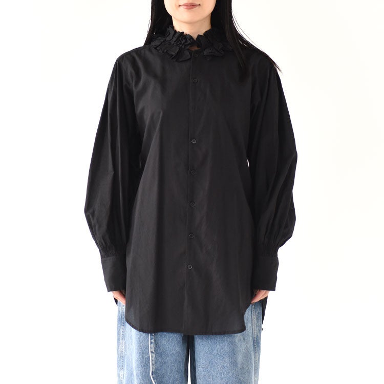 cotton frill coller shirts コットンフリルカラーシャツ