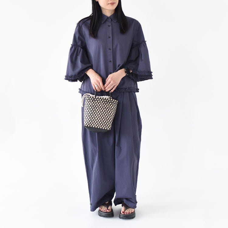 garment dye frill shirts ガーメントダイフリルシャツ