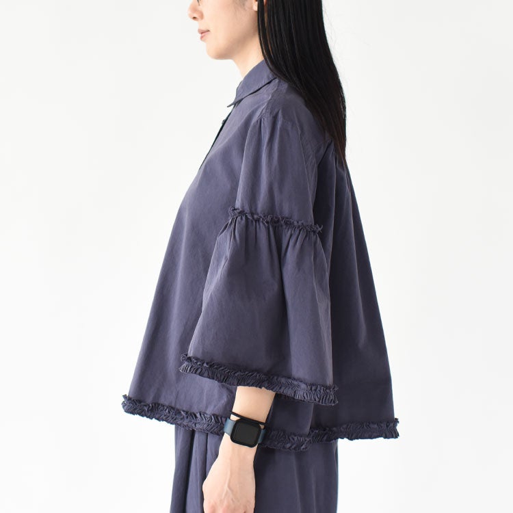 garment dye frill shirts ガーメントダイフリルシャツ