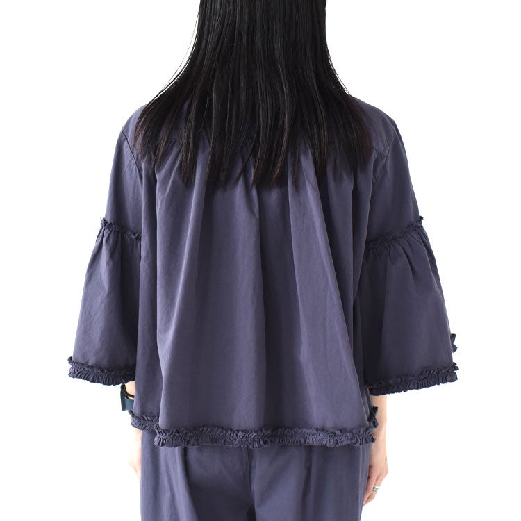 garment dye frill shirts ガーメントダイフリルシャツ